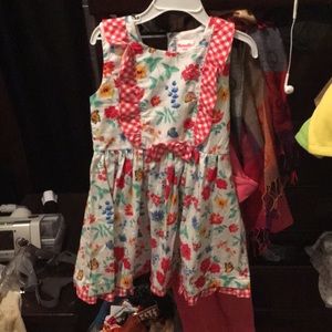 A floral dress for babies